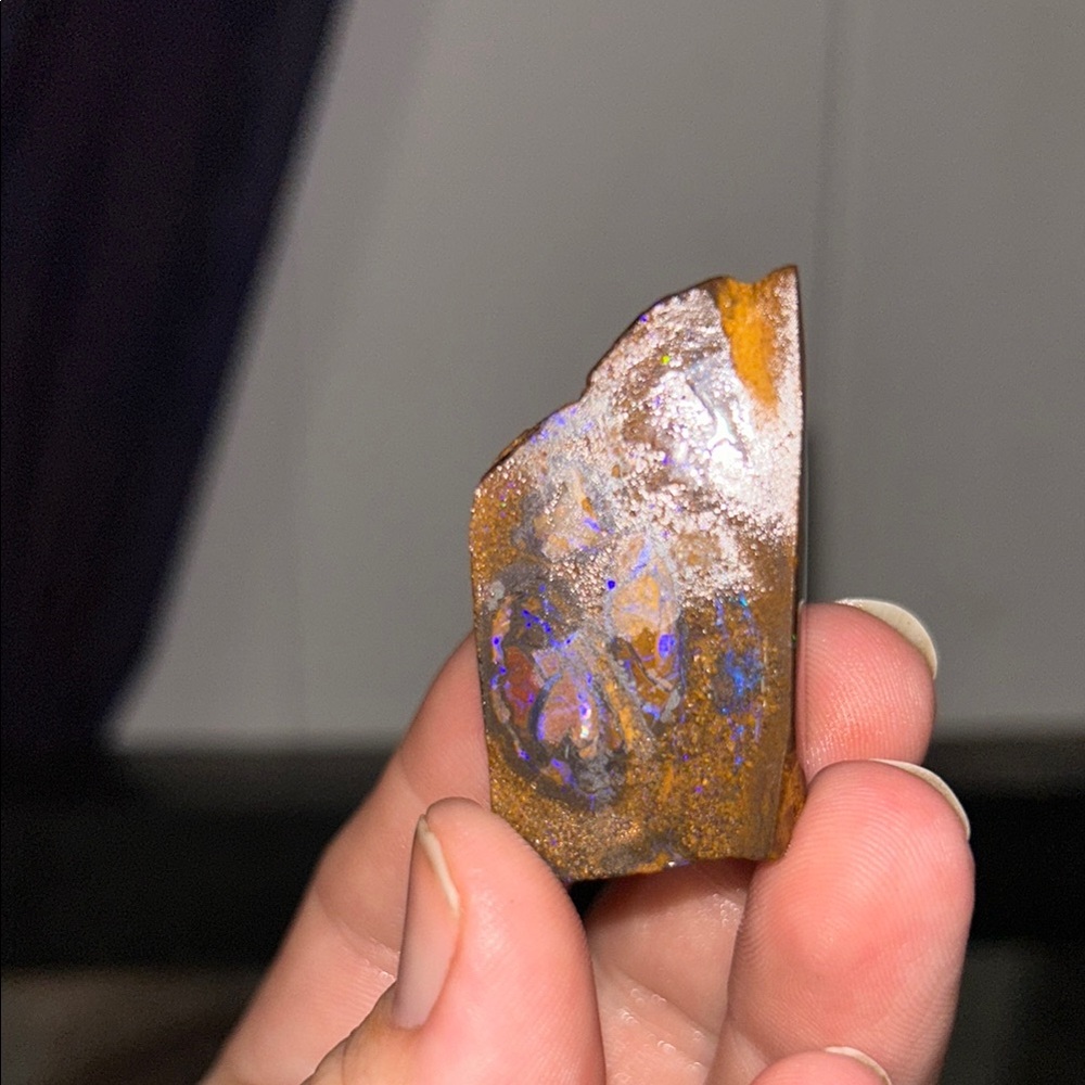 Unique Boulder opal Iridescent Stone